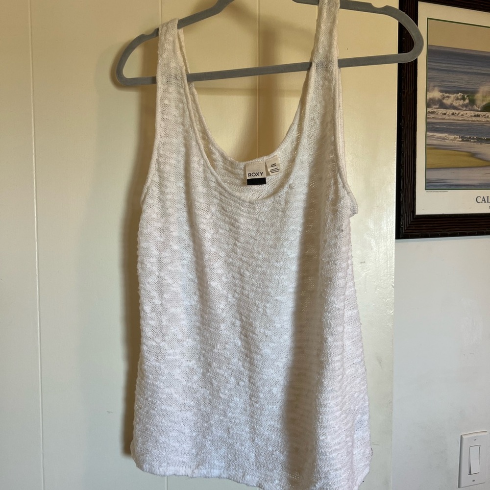 Roxy White Women's Knitted Tank Top